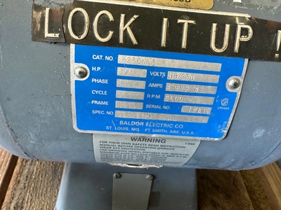 BALDOR 8250W GRINDERS, PEDESTAL | Wheeler Machinery Sales (3)