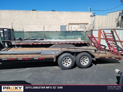 Used 2011 LONESTAR MFG 32' X96 Flatbed Trailers Colorado US | Proxy Equipment #1377832