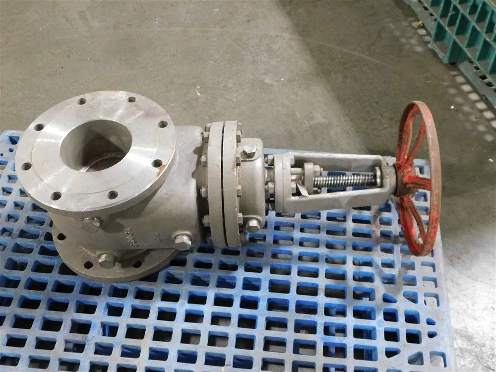 6" Aloyco Stainless Steel Gate Valve Class 150 CF8M Rising Stem Used