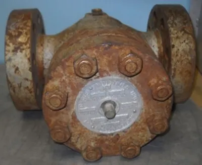 QTY. 1. DANIEL INDUSTRIES INC. GLOBE VALVE SIZE 2"...