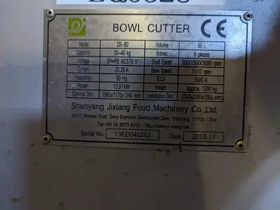 USED 2013 JIXIANG FOOD MACHINERY ZB-80