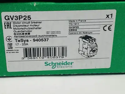 USED SCHNEIDER ELECTRIC GV3P25