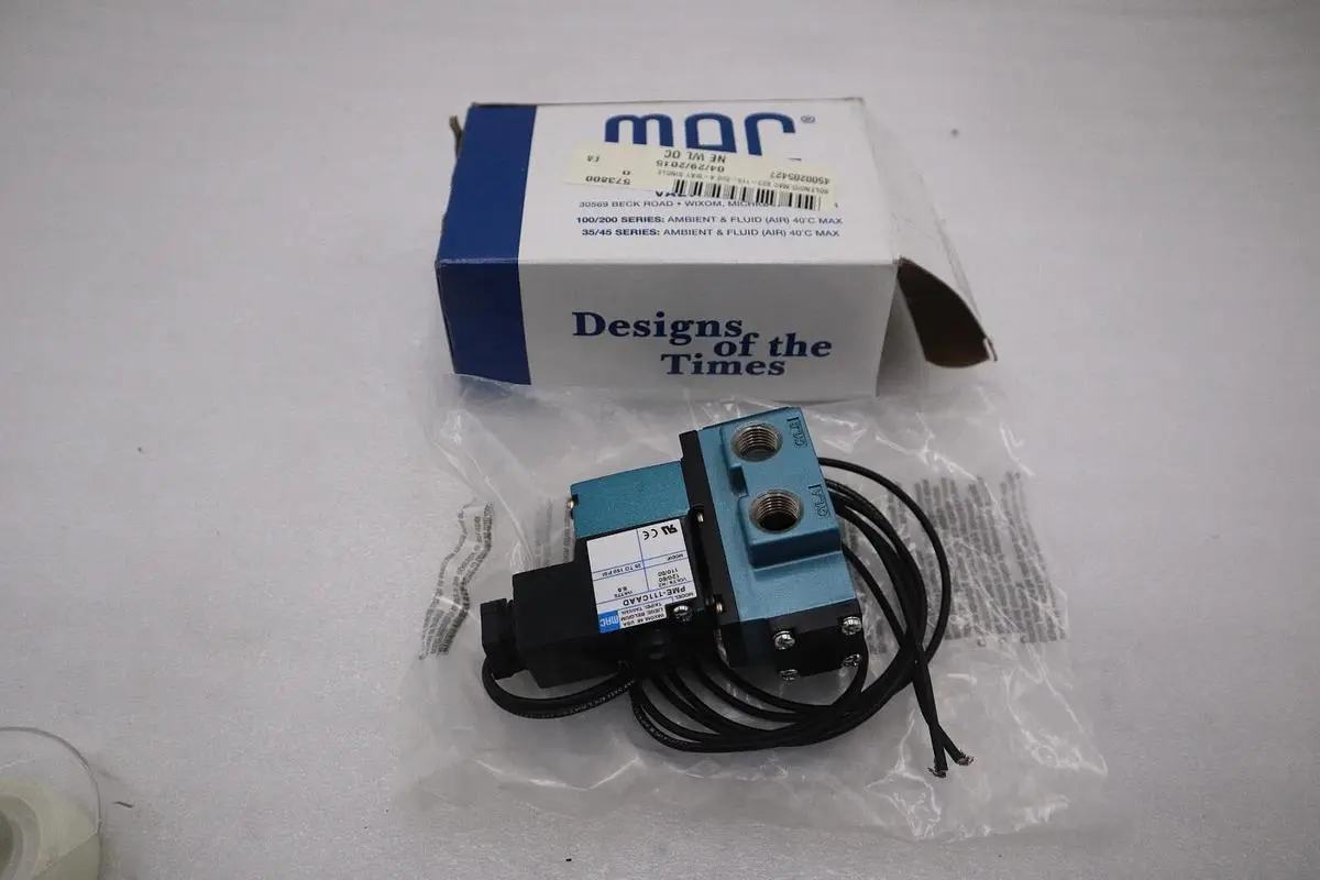 MAC 912B-PM-111CAAD / 912BPM111CAAD SOLENOID VALVE NEW WITH BOX STOCK G757A