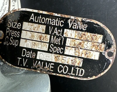 NEW TV VALVE CO 50A - SCS13