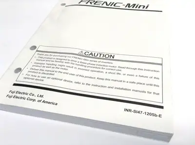 USED FUJI FRENIC-MINI INSTRUCTION MANUAL 2011-04