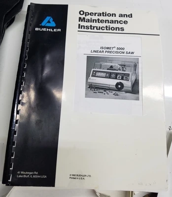 Item# L168 Buehler Isomet-5000 Automatic Precision Saw