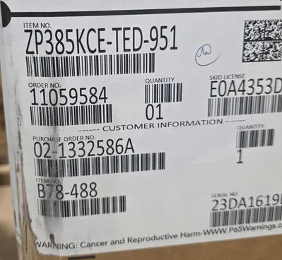 NEW COPELAND zp385kce ted 951