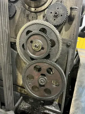21" X 84" CLAUSING MODEL #21 ENGINE LATHE METRIC & 3.5" HOLE: YOBRO #25140