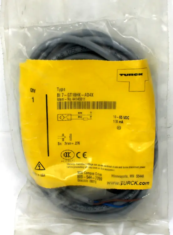 New | in-Stock TURCK BI 7-GT18HK-AD4X Proximity Sensors Kentucky US | Industrial Parts R Us Inc. #357174