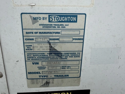 Used 2006 STOUGHTON ZGPVW535TS-AR Box Trailers Ohio US | Miedema Asset Management Group #1693450
