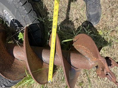 12" Backhoe Auger