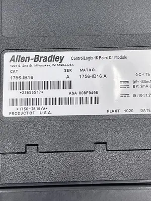 Used ALLEN-BRADLEY ALLEN-BRADLEY 1756-IB16 SER A PLC Input & Output | ND Industrial Surplus #1214251