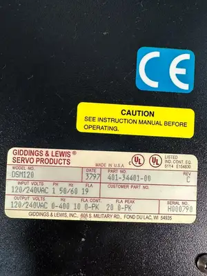 Giddings & Lewis Centurion DSM 100 DSM 120 / 401-34401-00 Rev. C (9.4.2)