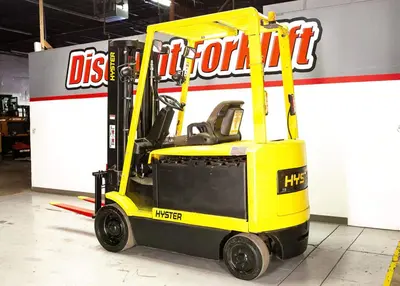 Used 1999 HYSTER E65XM 4-Wheel Sit down Electric Counterbalance Forklifts Colorado US | Discount Forklift #1371261