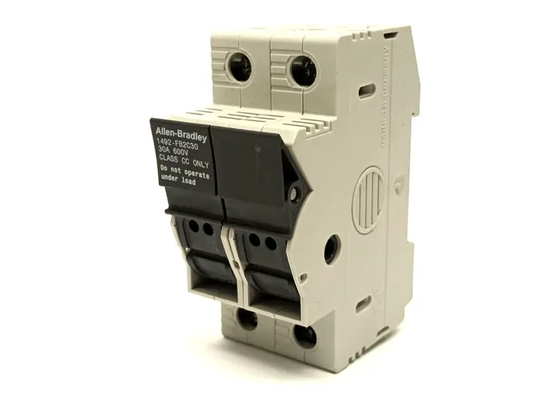 Used ALLEN BRADLEY SER B FUSE HOLDER, 2 POLE, W/ LP-CC-10 FUSES Fuse Accessories | Maverick Industrial Sales #1117154