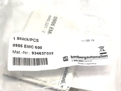 NEW LUMBERG AUTOMATION 0986 EMC 600