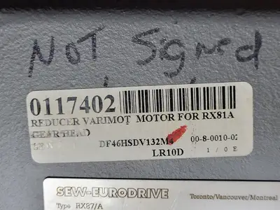 USED SEW-EURODRIVE RX87 DRN132L4/RI