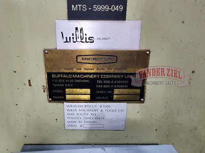 Wells Index Vertical Knee Mill, Model 1050, 10" x 50" Table, 3 HP