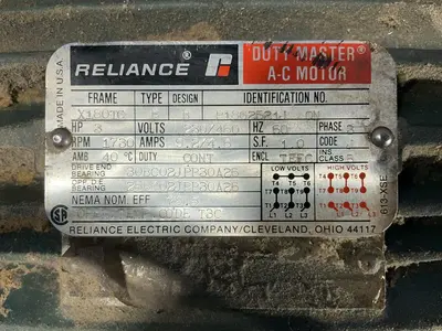 Used RELIANCE ELECTRIC P18G2521J QN Motors (misc) Ohio US | HGR 24 #1404392