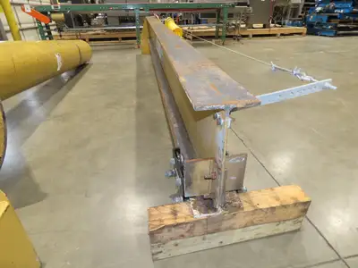 Contrx 2 Ton 4000 Lb Free Standing Jib Crane 14' Span 12' Height Under Beam