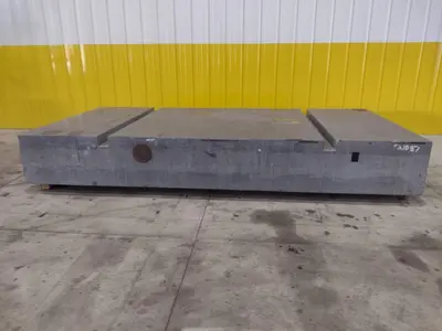 60" x 120" x 16" GRAY GRANITE SURFACE LAYOUT PLATE INSPECTION TABLE: STOCK 21087