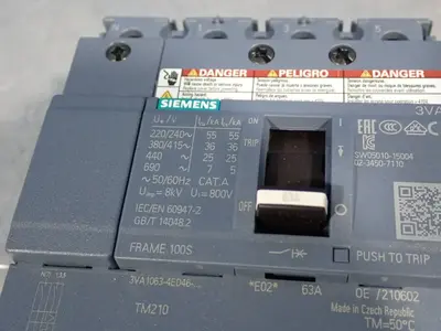 USED SIEMENS 3VA10634ED460AA0