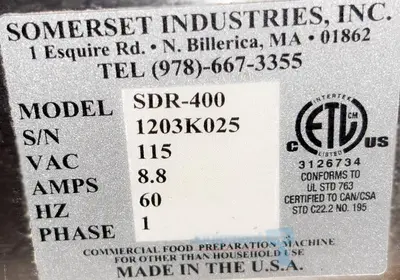 USED SOMERSET CDR400
