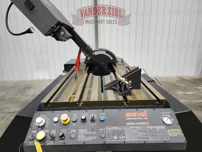 Marvel Series 8 Mark III Vertical Tilt-Frame Saw, 18″ x 22″ Capacity 460V– NEW