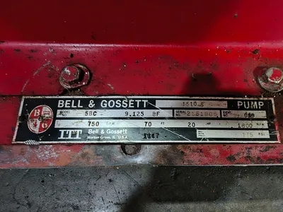 BELL & GOSSETT 5BC 9.125 BF Pumps & Hydraulics | ESS Industrial Equipment Sales (6)