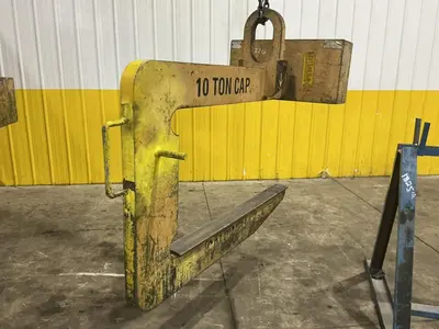 10 TON X 60" CALDWELL MODEL #82RC-10-60 COIL LIFT C HOOK: YOBRO #25227