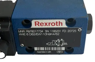 NEW REXROTH R978017734 DIRECTIONAL VALVE 4WE6D62/EW110N9K4/62
