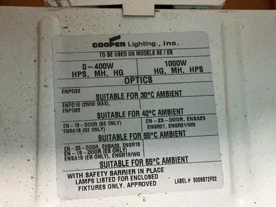 Used COOPER LIGHTING SE/EB Lighting Ohio US | HGR 24 #1478243