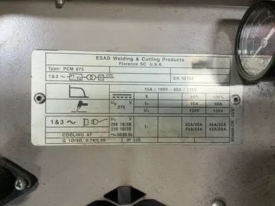 Used ESAB PCM875 Welding Machinery (Other) Ohio US | HGR 24 #1427515