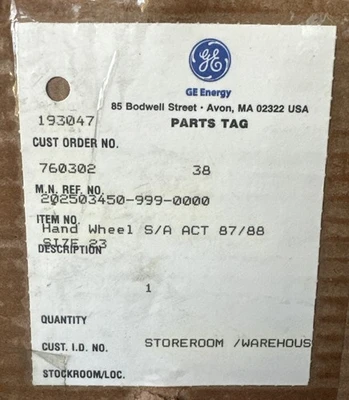 NEW General Electric 202503450-999-0000
