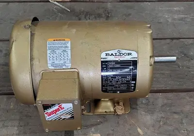 Motor, 1 HP, Baldor, 1750 RPM Out, 208-230/460V (2) #S743674