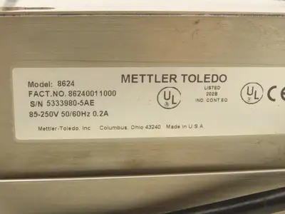 Mettler Toledo 8624 Digital Scale Indicator Readout 120VAC With 5' Cord