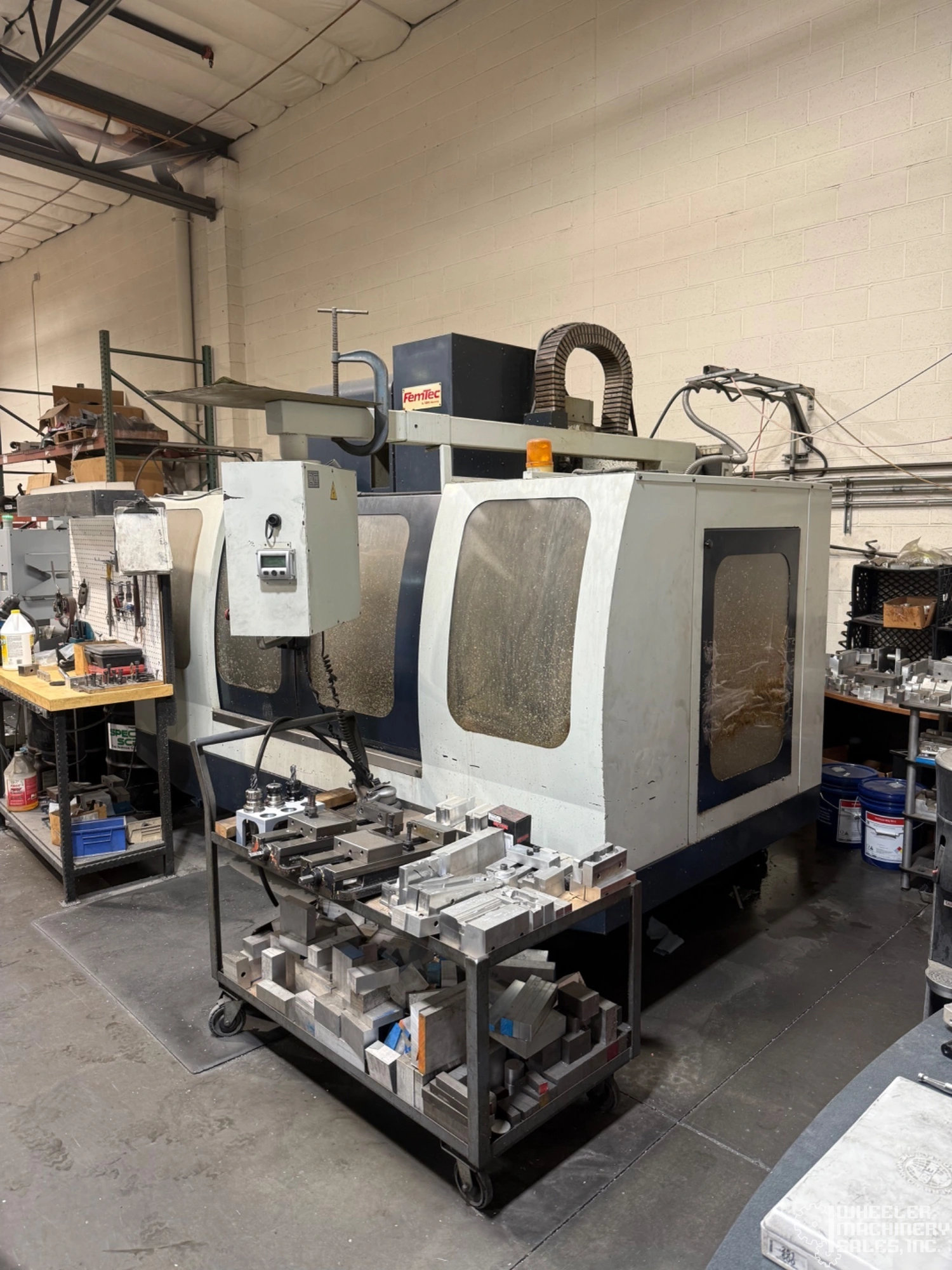 Used 1997 FEMCO FV-40 MACHINING CENTERS, VERT., N/C & CNC 8038