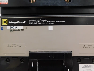 Used Square D MAL3660040M1352 Circuit Breakers Ohio US | Equipment Recovery Corp. #1331079