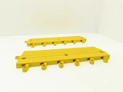 Wearwell 560.78x6x18YL-CS10 Ergodeck Safety Mat Ramp 18" x 6" x 7/8" Lot of 10