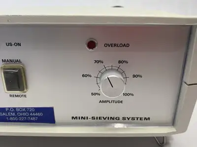 USED MM INDUSTRIES/ VORTI-SIV ULTRASONIC MINI-SIEVING SYSTEM CONTROLLER