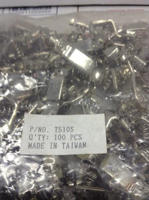 ELECTRIC T510S TEST CLIP, 0.438IN, 10A (100 pieces) Lot Of 100 Great Deal!