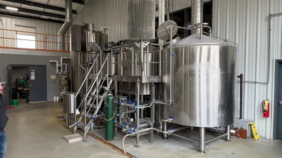 20bbl Premier Stainless Brewhouse: MT, MLT, BK, Work Platform w/Stairs, Wort Grant, Water/Glycol Pre-Chiller & HX
