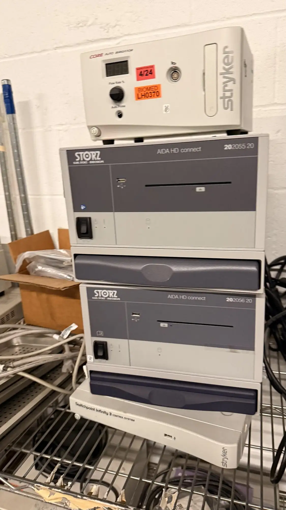 Used Stryker / Karl Storz L9000 / SDC Ultra / Switchpoint Infinity 3 / Ideal Eyes HD / CORE Auto Irrigator Endoscopy Texas US | PT Medical Technologies #1458398