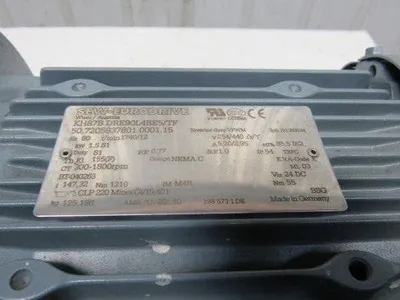SEW KH7B-DRE90:4BES/TP 2HP 147.32RPM  Electric Gear Motor 277/480V 3Ph