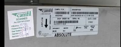 Used CAMFIL M/P 4-12I PF/G/P-SMHI-1X1 HVAC Parts and Equipment British Columbia CA | Lenmark #242803
