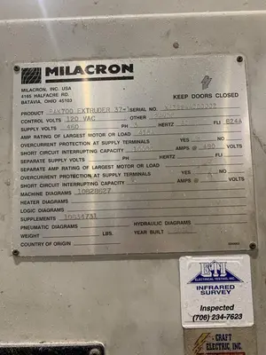 180mm Milacron/Gamma Meccanica Recycling System, Yr. 2010