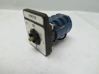 KrausNaimer C11 A048 Ammeter Switchs Switches No Knobs 2 w/o Faceplates Lot of 4