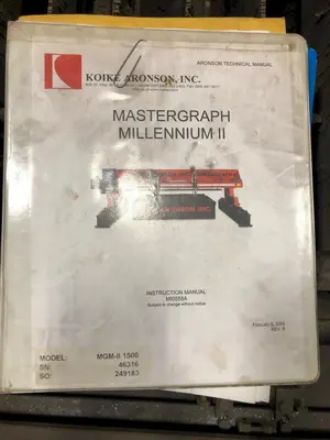 USED 2009 KOIKE ARONSON MASTERGRAPH MILLENIUM 1500