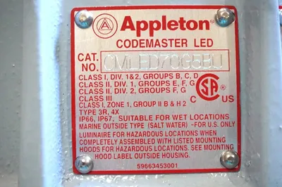 NEW APPLETON CMLED70G5BU CODEMASTER LED