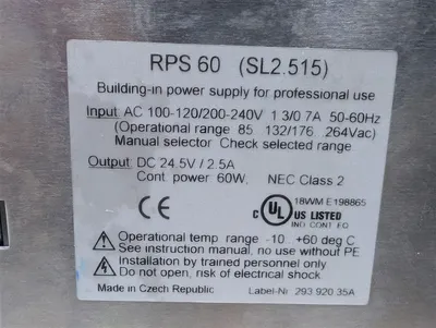 Hirschmann RPS 60 Building-In Power Supply 24.5VDC 2.5A New NIB